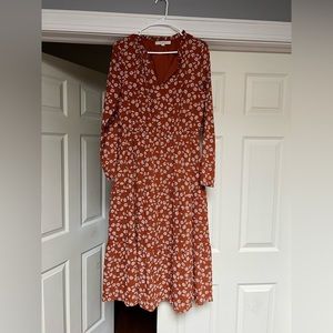 Burnt Orange Loft Maxi Dress
